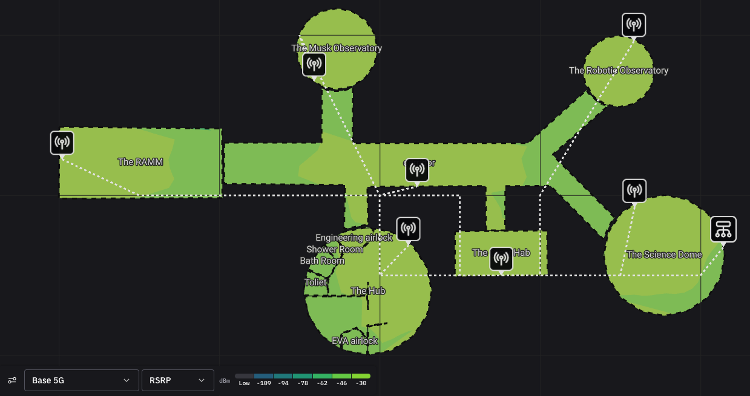 Access point layout